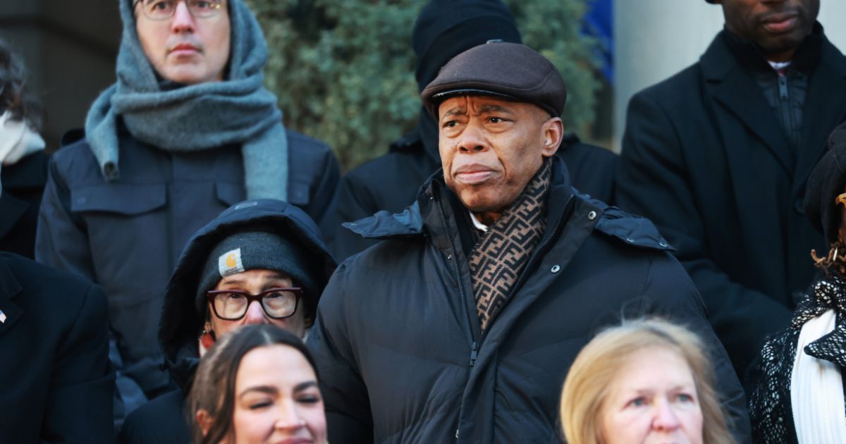 Former New York City Mayor Eric Adams attends the ceremonial swearing-in of Zohran Mamdani as New York City’s 112th mayor at City Hall on Jan. 1, 2026, in New York City.