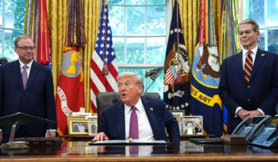 President Donald Trump announces plans for the 2026 G20 summit as Treasury Secretary Scott Bessent and National Economic Council Director Kevin Hassett look on during a press availability in the Oval Office of the White House on Sept. 5, 2025, in Washington, D.C.