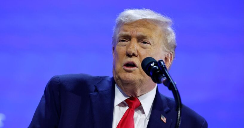 President Donald Trump gives a speech at the World Economic Forum on Jan. 21, 2026, in Davos, Switzerland.