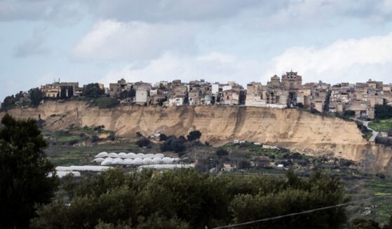 This photograph shows a landslide in Niscemi on Jan. 28, 2026.