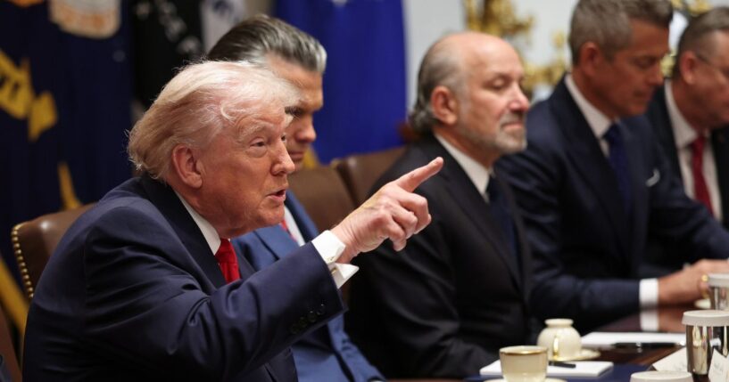 President Donald Trump speaks during a meeting of the Cabinet in the Cabinet Room of the White House on Jan. 29, 2026, in Washington, D.C.