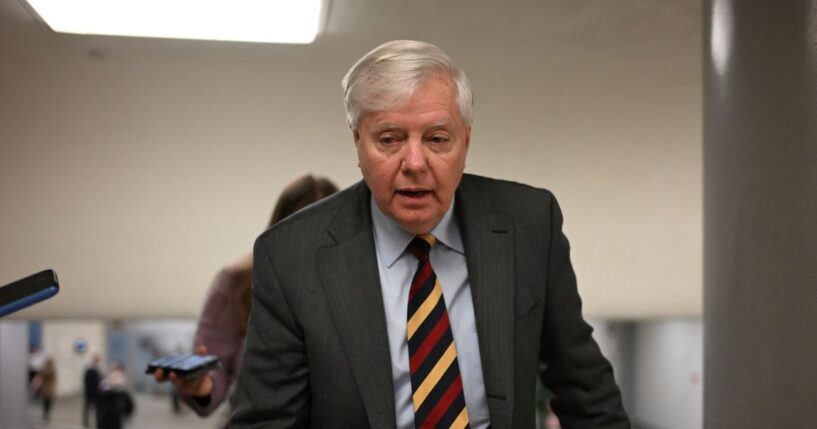 Sen. Lindsey Graham, a Republican from South Carolina, walks in the halls of the U.S. Capitol in Washington, D.C., on Jan. 30, 2026.