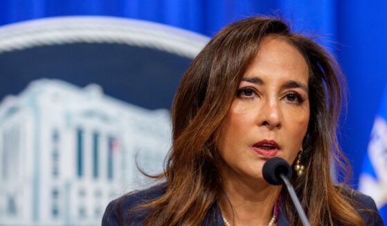 Assistant Attorney General for Civil Rights Harmeet Dhillon speaks during a news conference at the Justice Department on Sept. 29, 2025, in Washington, D.C.