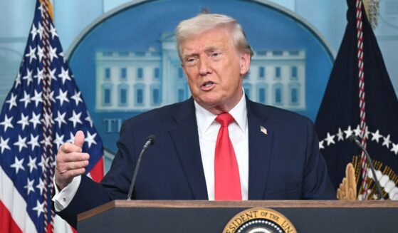 President Donald Trump speaks during a briefing in the Brady Briefing Room of the White House in Washington, D.C., on Jan. 20, 2026.