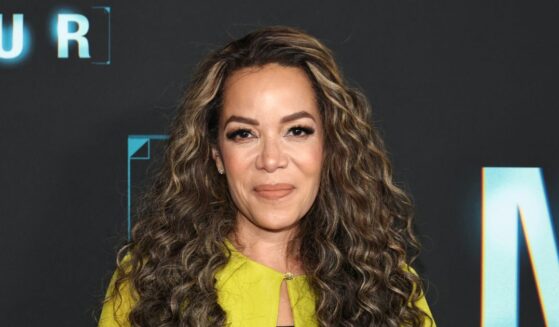 Sunny Hostin attends "The Amateur" world premiere at Jazz at Lincoln Center on April 2, 2025, in New York City.