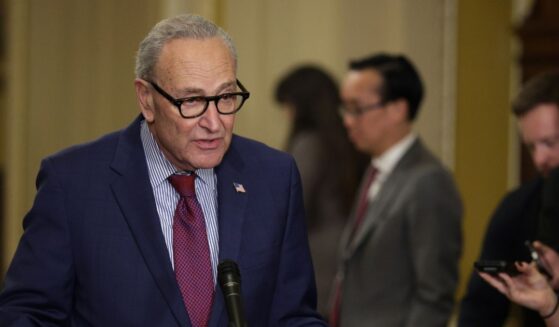 Senate Minority Leader Chuck Schumer speaks to the media following the weekly Senate policy luncheons at the U.S. Capitol on Jan. 13, 2026, in Washington, D.C.