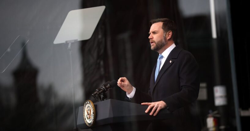 Vice President J.D. Vance delivers remarks during the annual March for Life rally on the National Mall on Jan. 23, 2026, in Washington, D.C.