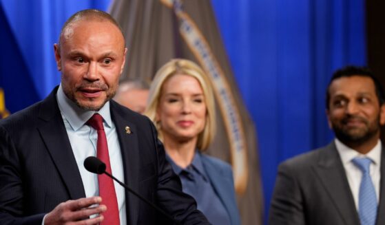 FBI Deputy Director Dan Bongino speaks during a news conference on an arrest of a suspect in the Jan. 6 pipe bomber at the Department of Justice on Dec. 4, 2025, in Washington, D.C.