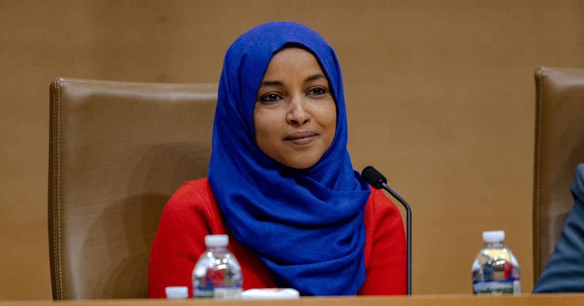 Rep. Ilhan Omar attends a field hearing at the Minnesota Senate Building on Jan. 16, 2026, in St Paul, Minnesota.