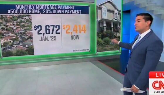 CNN business reporter Matt Egan showed how much lower house payments are now compared to when Trump first took office.