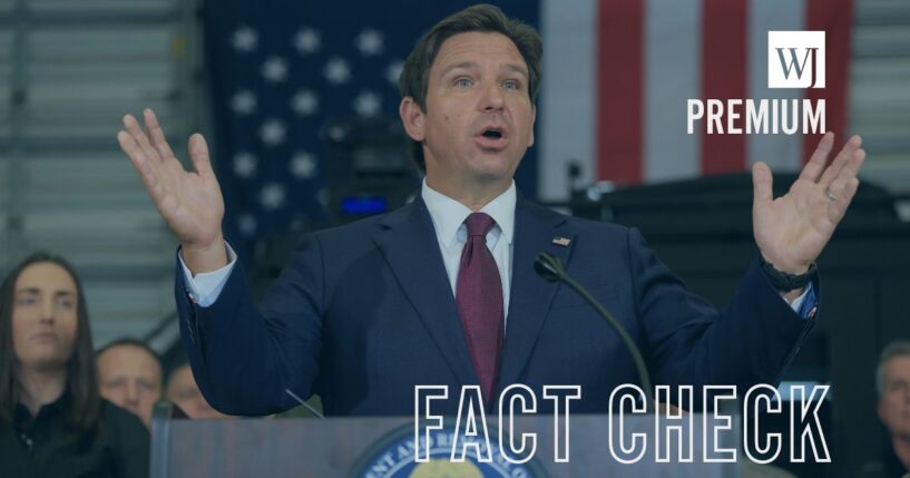 Social media accounts took a narrative about Florida Gov. Ron DeSantis and ran with it.