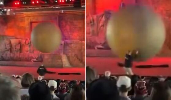 A giant boulder prop jumped the track Tuesday during a performance of the Indiana Jones Epic Stunt Spectacular at Disney World in Florida. A cast member was injured after he stepped in to deflect the boulder from crashing into the audience.