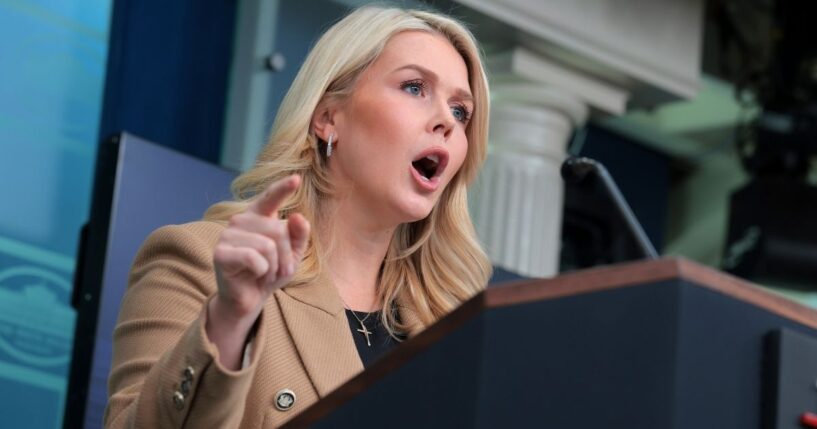 White House Press Secretary Karoline Leavitt didn't hold back on the journalist she labeled a "left-wing hack" during a Thursday media briefing at the White House.