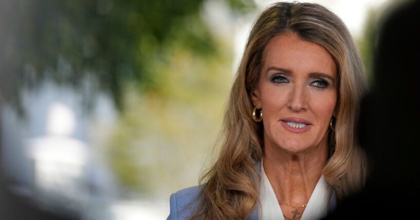 Small Business Administration administrator Kelly Loeffler, seen in a file photo dated Aug. 26, said she told Minnesota Gov. Tim Walz that his state 