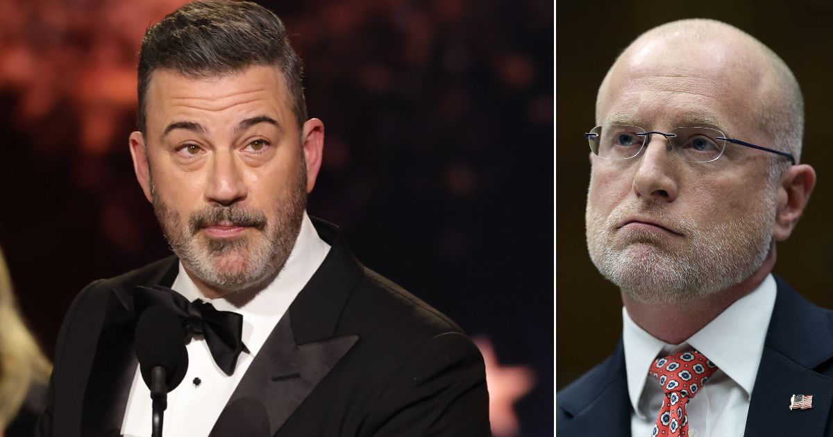 FCC Chairman Brendan Carr, right, put late-night host Jimmy Kimmel, left, and others on notice about the federal regulation.