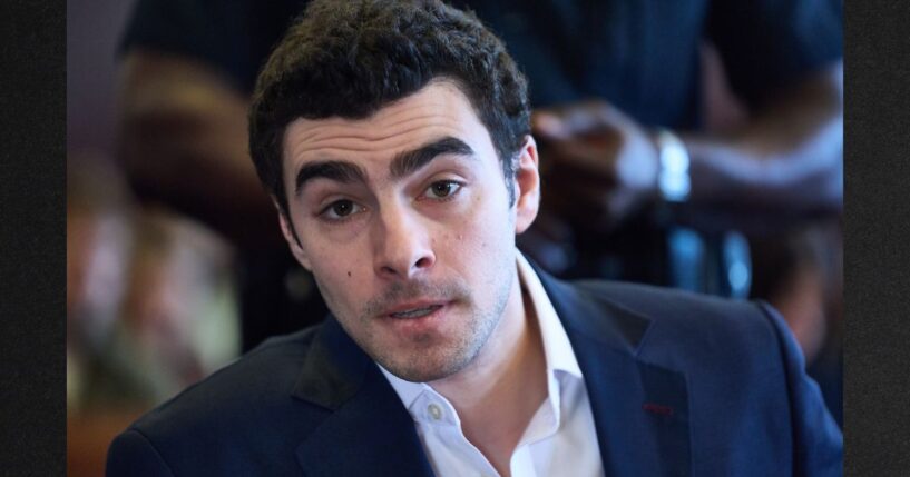 Luigi Mangione appears in Manhattan Criminal Court in a file photo taken Dec. 18 during an evidence hearing.