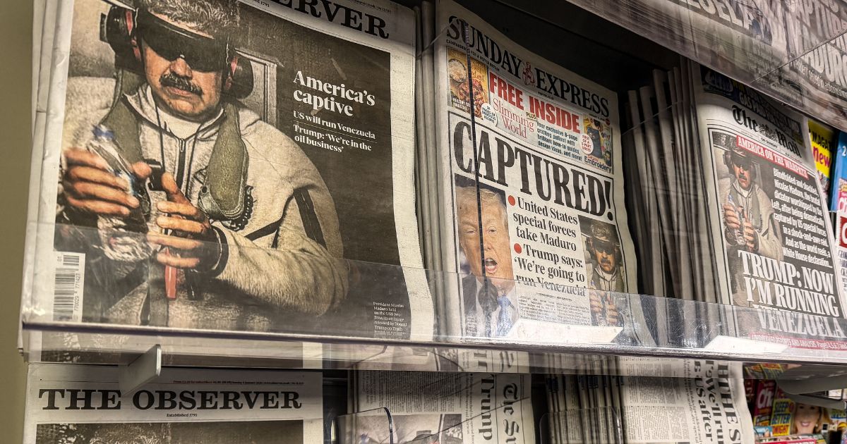 UK newspapers cover how Nicolas Maduro was captured from Venezuela by US forces.