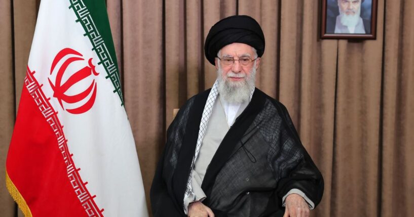 Iranian Supreme Leader Ali Khamenei addresses Iran via a state television broadcast on June 18, 2025 in Tehran, Iran.