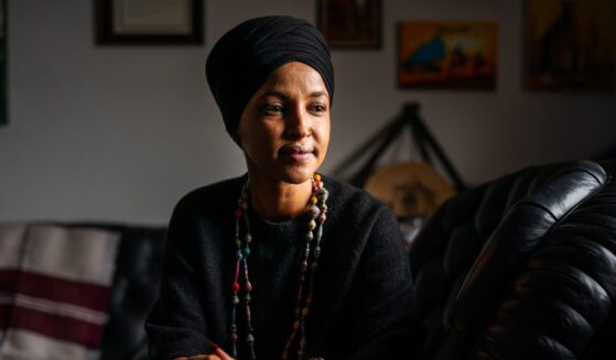 U.S. Rep. Ilhan Omar poses for a portrait in her office on Capitol Hill on Dec. 10, 2025.