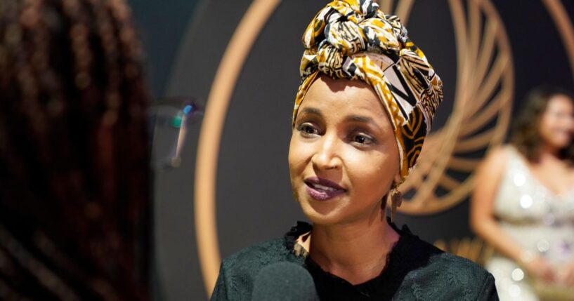 Ilhan Omar attends a Congressional Black Caucus Foundation event in Washington, DC on Sept. 27, 2025.