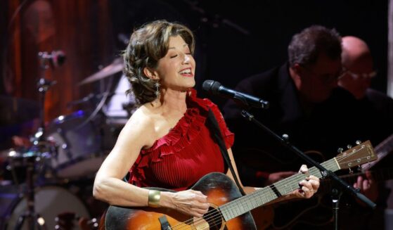 Christian musician Amy Grant performs at the Ryman Auditorium on Dec. 10, 2025 in Nashville, Tennessee.