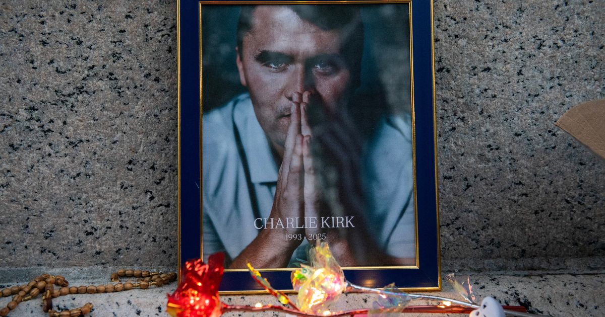 A vigil for Charlie Kirk in Boston, Massachusetts, on Sept. 18, 2025.