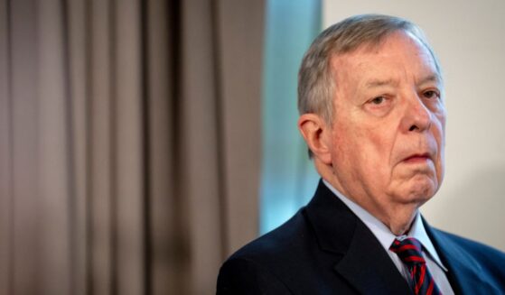 Dick Durbin attends a news conference in Copenhagen, Denmark, on Jan. 17, 2026.