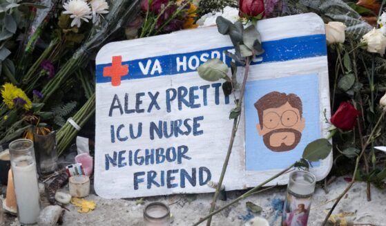 A vigil for the late ICU nurse and anti-ICE demonstrator Alex Pretti in Minneapolis, Minnesota, on Jan. 25, 2026.