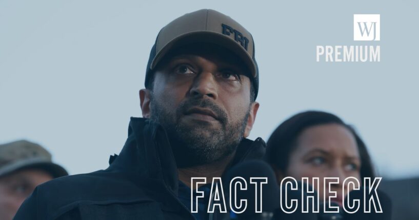 FBI Director Kash Patel speaks to the media following the shooting of two National Guard soldiers near the White House on Nov. 26, 2025, in Washington, D.C.