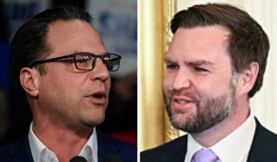 Pennsylvania Gov. Josh Shapiro, left, - a 2028 long-shot for the Democratic presidential nomination - should have reviewed his own social media posts before criticizing one by Vice President J.D. Vance.