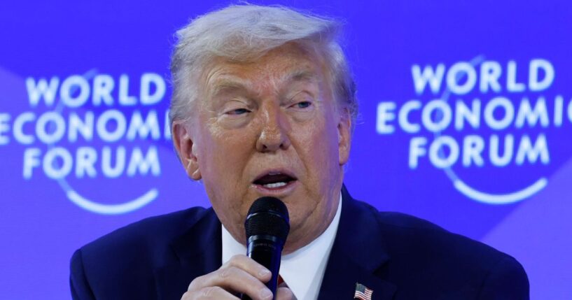 President Donald Trump assured the World Economic Forum annual meeting attendees that he is not going to use force to acquire Greenland for the United States.