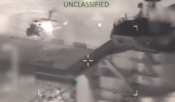 The U.S. Southern Command posted video of a helicopter hovering over the seized oil tanker M/T Sophia.