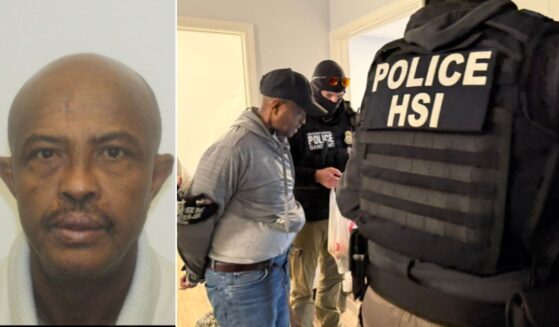 A man identified as Somali illegal alien Mahad Abdulkadir Yusuf was arrested by federal immigration officers.
