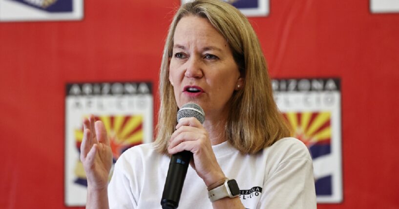Arizona Attorney General Kris Mayes, pictured in a November file photo.