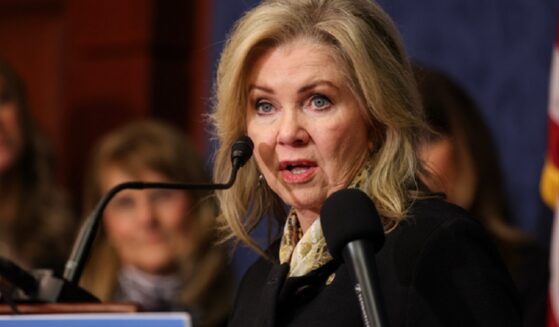 Sen. Marsha Blackburn of Tennessee, pictured in a January 2025 file photo.