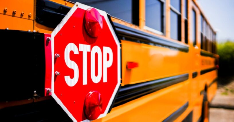 Photo illustration of a school bus.