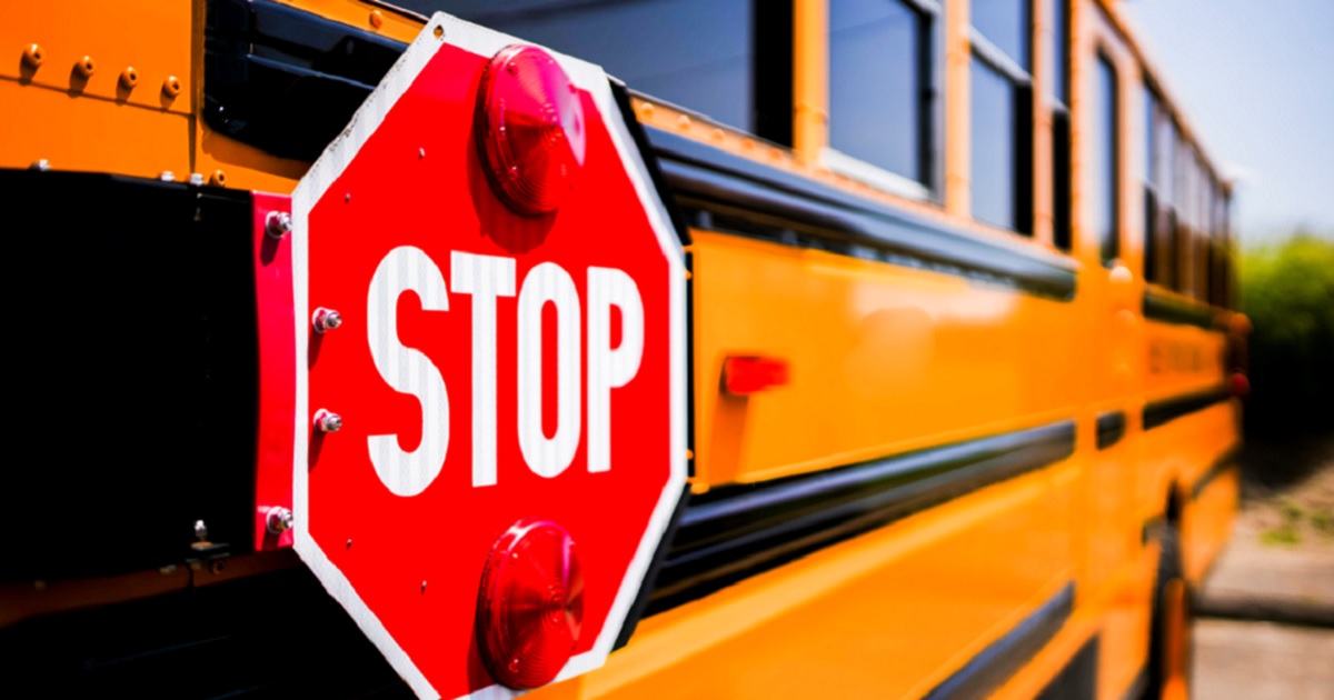 Photo illustration of a school bus.