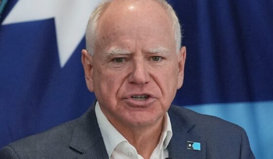 Minnesota Gov. Tim Walz, pictured during a news conference on Sunday.