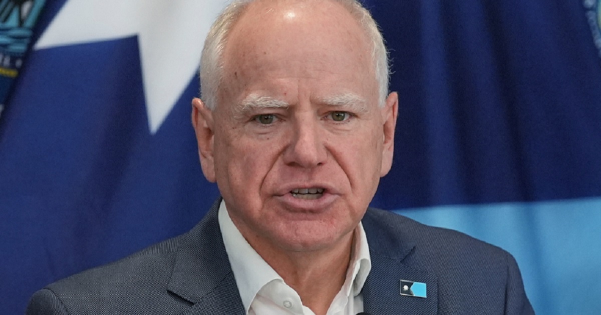 Minnesota Gov. Tim Walz, pictured during a news conference on Sunday.