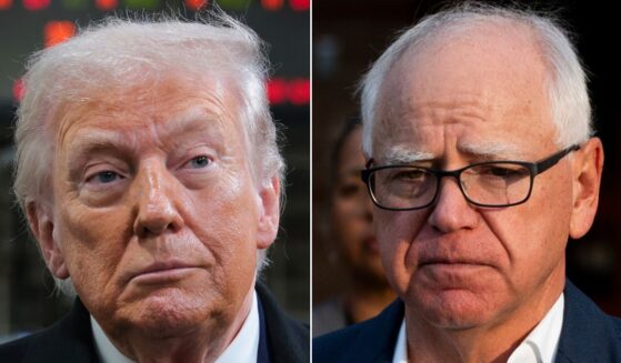 President Donald Trump spoke with Minnesota Gov. Tim Walz, right, Monday, and said he thought they seemed to be on "a similar wavelength."