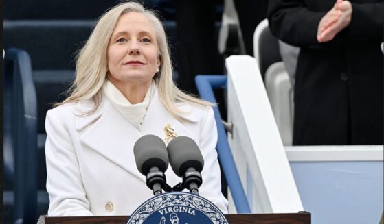 Abigail Spanberger is sworn in as Virginia's first woman governor on Jan. 17 in Richmond.