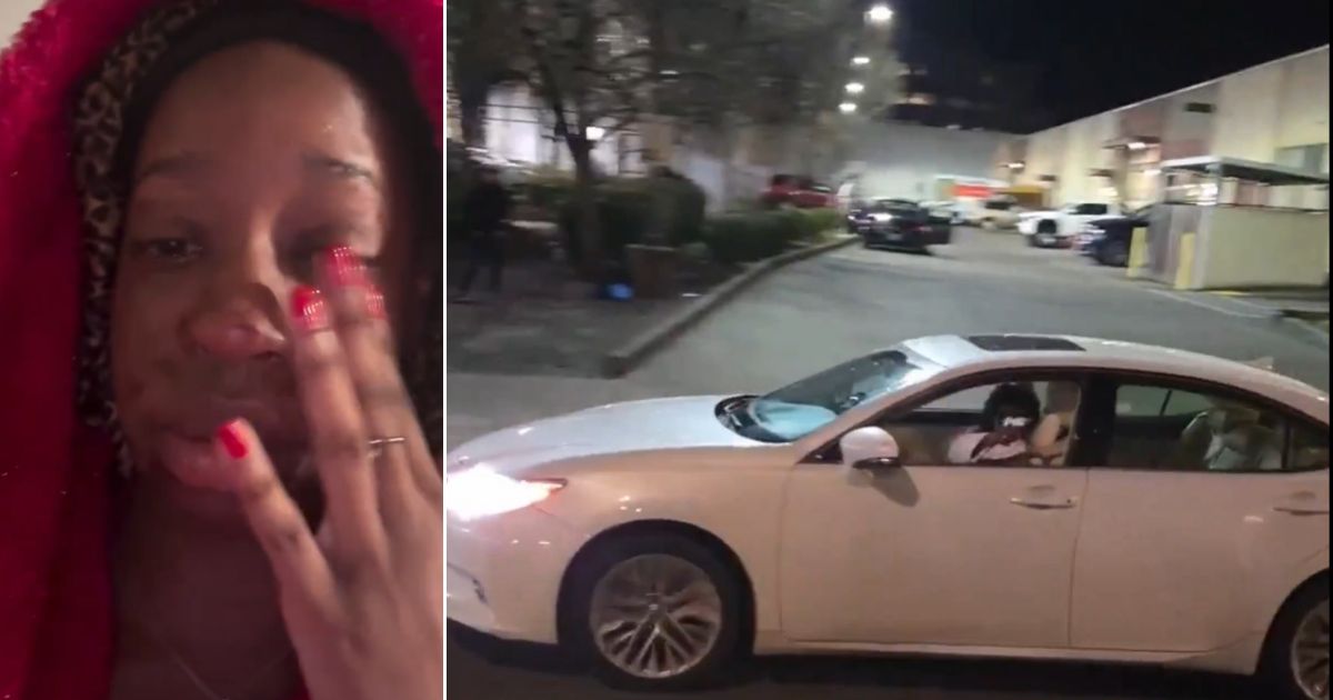 The woman was recorded firing a realistic-looking airsoft pistol at right-wing live streamers, but later claimed she was the one attacked.