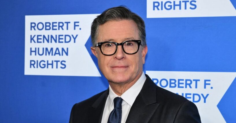 TV host and writer Stephen Colbert attends the Robert F. Kennedy Human Rights "Ripple of Hope Awards Gala" in New York City on Dec. 9, 2025.