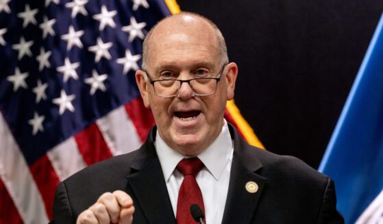 Tom Homan, White House "Border Czar," speaks at a news conference at the Bishop Henry Whipple Federal Building on Feb. 4, 2026, in Minneapolis, Minnesota.