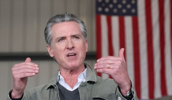 California Gov. Gavin Newsom speaks about the California National Guard and California Highway Patrol seizures of illicit drugs including fentanyl and border security operations during a news conference at Montgomery-Gibbs Executive Airport in San Diego, California, on Feb. 2, 2026.