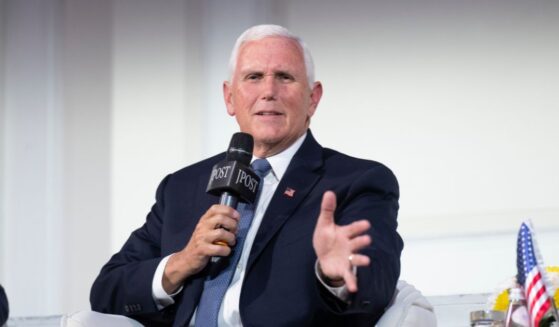 Former Vice President Mike Pence speaks during The Jerusalem Post New York conference on June 3, 2024, in New York City.