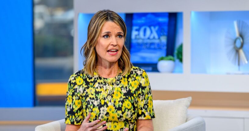 Savannah Guthrie visits "Fox & Friends" to discuss her new book "Mostly What God Does: Reflections on Seeking and Finding His Love Everywhere" at Fox News Channel Studios on Feb. 27, 2024, in New York City.