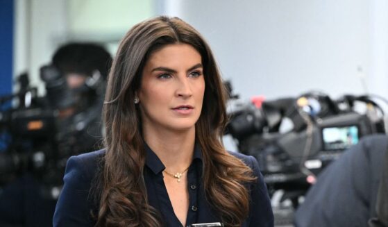 CNN reporter Kaitlan Collins looks on before the start of the news briefing with White House Press Secretary Karoline Leavitt in the Brady Briefing Room of the White House in Washington, D.C., on Jan. 7, 2026.