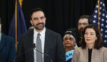 New York City Mayor Zohran Mamdani is joined by New York Gov. Kathy Hochul at an event in Brooklyn to support more housing construction in New York City on Feb. 10, 2026, in New York City.