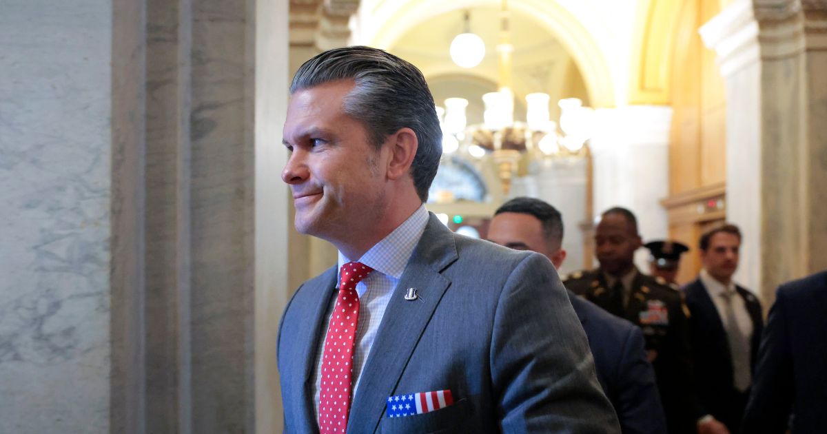 Secretary of War Pete Hegseth arrives for a closed door meeting with lawmakers on Capitol Hill on Dec. 16, 2025, in Washington, D.C.